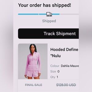 lululemon athletica Hooded Define Jacket in Dahlia Mauve